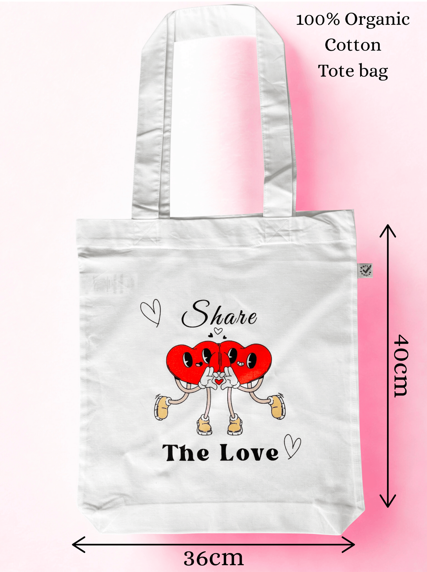 Share Love Tote Bag